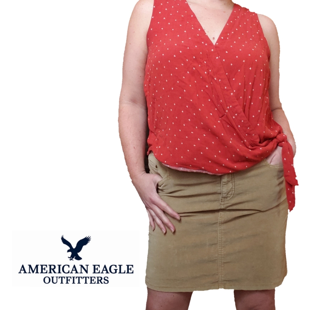 AE Light Brown Skirt with Stretch Fabric